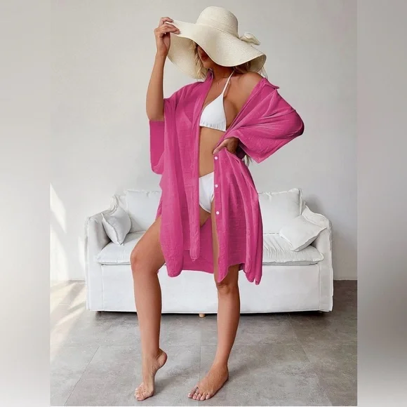 Amazon Pink Women's Swim Cover-Up - Picture 4 of 5